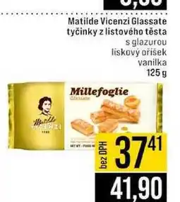Jip Matilde Vicenzi Glassate tyčinky z listového těsta s glazurou liskový oříšek vanilka nabídka