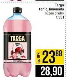 Jip Targa tonic, limonáda různé druhy nabídka