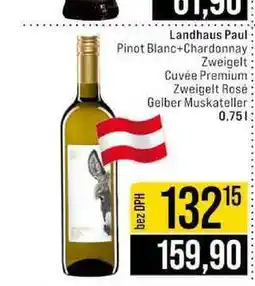 Jip Landhaus Paul Pinot Blanc+Chardonnay Zweigelt Cuvée Premium Zweigelt Rosé Gelber Muskateller 0,75l nabídka
