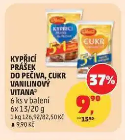 Penny Market KYPŘICÍ PRÁŠEK DO PEČIVA VITANA, 6 ks nabídka
