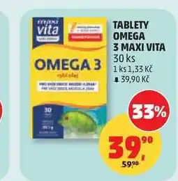 Penny Market TABLETY OMEGA 3 MAXI VITA, 30 ks nabídka