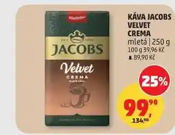 Penny Market KÁVA JACOBS VELVET CREMA mletá nabídka