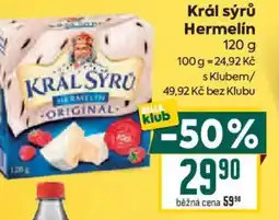 Billa Král sýrů Hermelín nabídka