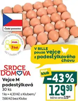 Billa Vejce M podestýlková nabídka