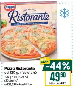 Billa Dr. Oetker Pizza Ristorante nabídka