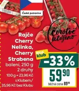 Billa Rajče Cherry Nelinka, Cherry Strabena nabídka