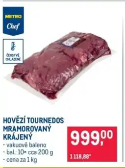 Makro Hovězí tournedos mramorovaný krájený nabídka