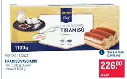 Makro Tiramisu savoiardi nabídka
