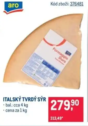 Makro Italský tvrdý sýr nabídka