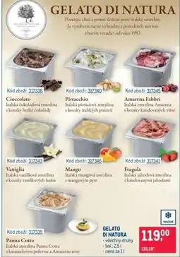 Makro Gelato di natura nabídka
