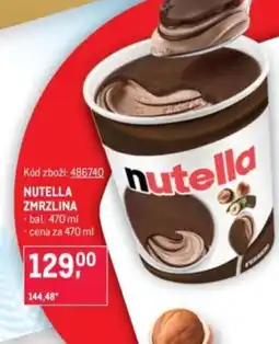 Makro Nutella zmrzlina nabídka
