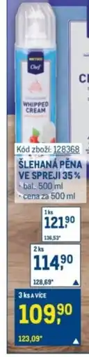 Makro Šlehaná pěna ve spreji 35% nabídka