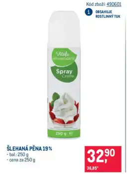 Makro Šlehaná pěna 19% nabídka