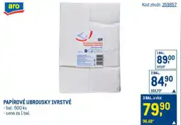 Makro Papírové ubrousky 1vrstvé nabídka