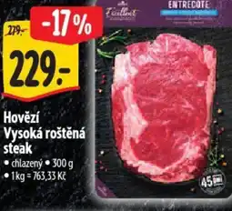 Albert Hovězí Vysoká roštěná steak nabídka