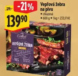 Albert Vepřová žebra na pivu nabídka