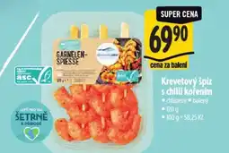 Albert Krevetový špíz s chilli kořením nabídka