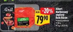 Albert Albert Marinovaný vepřový Back Bacon nabídka