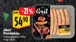 Albert Albert Pivní klobása nabídka