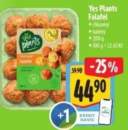 Albert Yes Plants Falafel nabídka