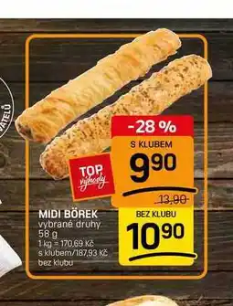 Flop MIDI BÖREK vybrané druhy nabídka
