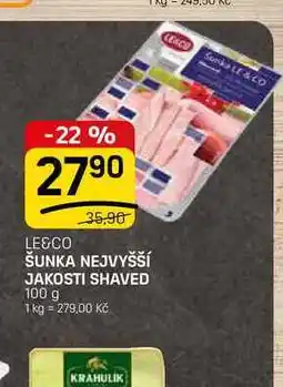 Flop ŠUNKA NEJVYŠŠÍ JAKOSTI SHAVED nabídka