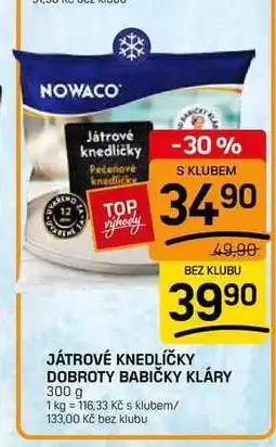 Flop JÁTROVÉ KNEDLÍČKY DOBROTY BABIČKY KLÁRY nabídka