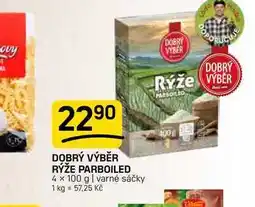Flop DOBRÝ VÝBĚR RÝŽE PARBOILED 4 x 100 g | varné sáčky nabídka