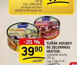 Flop TUŇÁK KOUSKY SE ZELENINOU NEKTON vybrané druhy nabídka