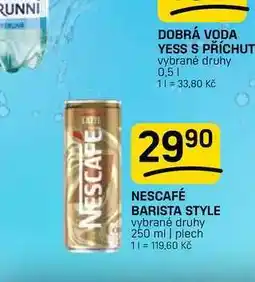 Flop NESCAFÉ BARISTA STYLE vybrané druhy 250 ml | plech nabídka