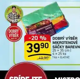 Flop DOBRÝ VÝBĚR MIKROTENOVÉ SÁČKY BAREVN 25 x 35 cm | 4 x 25 ks nabídka