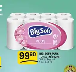 Flop BIG SOFT PLUS TOALETNÍ PAPÍR 16 ks | 2vrstvý nabídka