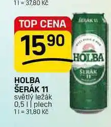 Flop HOLBA ŠERÁK 11 světlý ležák 0,5l, plech nabídka