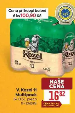 Billa V. Kozel 11 Multipack 6x 0,5l, plech nabídka