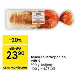 Tesco Tesco Toustový chléb světlý nabídka