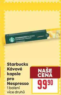 Billa Starbucks Κάνονé kapsle pro Nespresso 1 balení nabídka