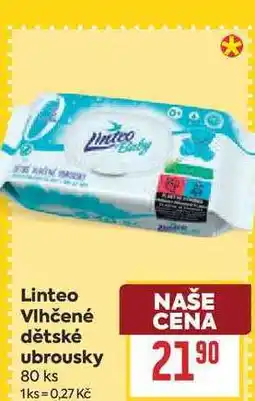 Billa Linteo Vlhčené dětské ubrousky 80 ks nabídka