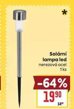 Billa Solární lampa led nerezová ocel 1 ks nabídka