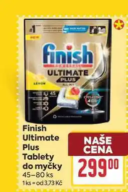 Billa Finish Ultimate Plus Tablety do myčky 45-80 ks nabídka