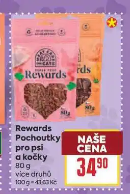 Billa Rewards Pochoutky pro psi a kočky nabídka