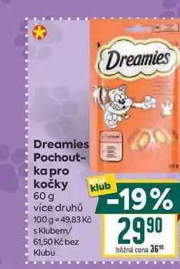 Billa Dreamies Pochoutka pro kočky nabídka