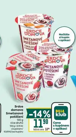 Billa Srdce domova Smetanové potěšení nabídka