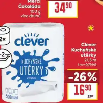 Billa Clever Kuchyňské utěrky 21,5 m nabídka