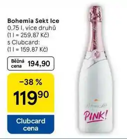 Tesco Bohemia Sekt Ice, 0.75 l, více druhů nabídka