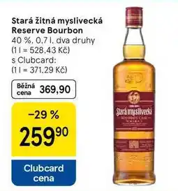 Tesco Stará žitná myslivecká Reserve Bourbon 40 % nabídka