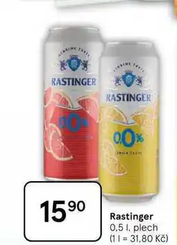 Tesco Rastinger, 0.5 l, plech nabídka