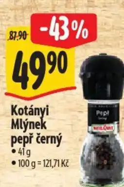 Albert Kotányi Mlýnek pepř černý nabídka