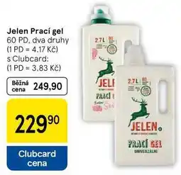 Tesco Jelen Prací gel, 60 PD, dva druhy nabídka