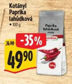 Albert Kotányi Paprika lahůdková nabídka