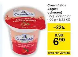 Tesco Creamfields Jogurt ochucený, 125 g, více druhů nabídka